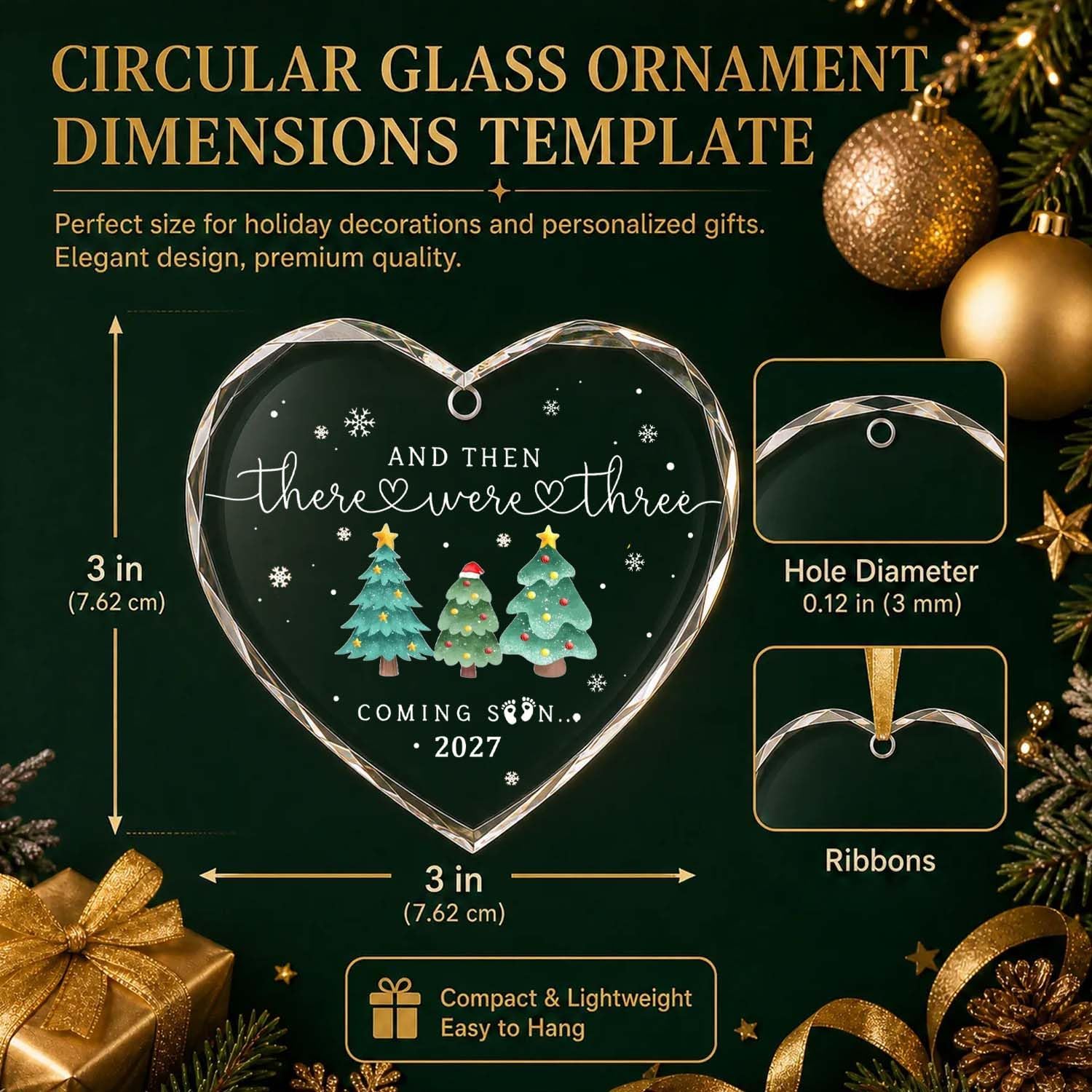 Expecting Baby Ornament 2027, Pregnancy Announcement for Husband Grandparents Family Aunt, Gifts for Expecting Parents Expecting Parents to Be Unique Gifts 2027 image 2