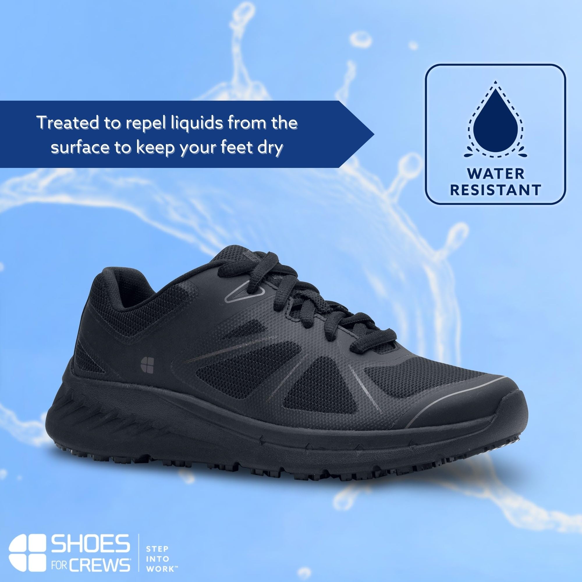 Shoes for Crews Scarpe da Lavoro Vitality II – Scarpe Professionali con Suola Flessibile Antiscivolo, Leggere, Protezione dagli Schizzi d'Acqua, OB E SRC ESD – da Donna