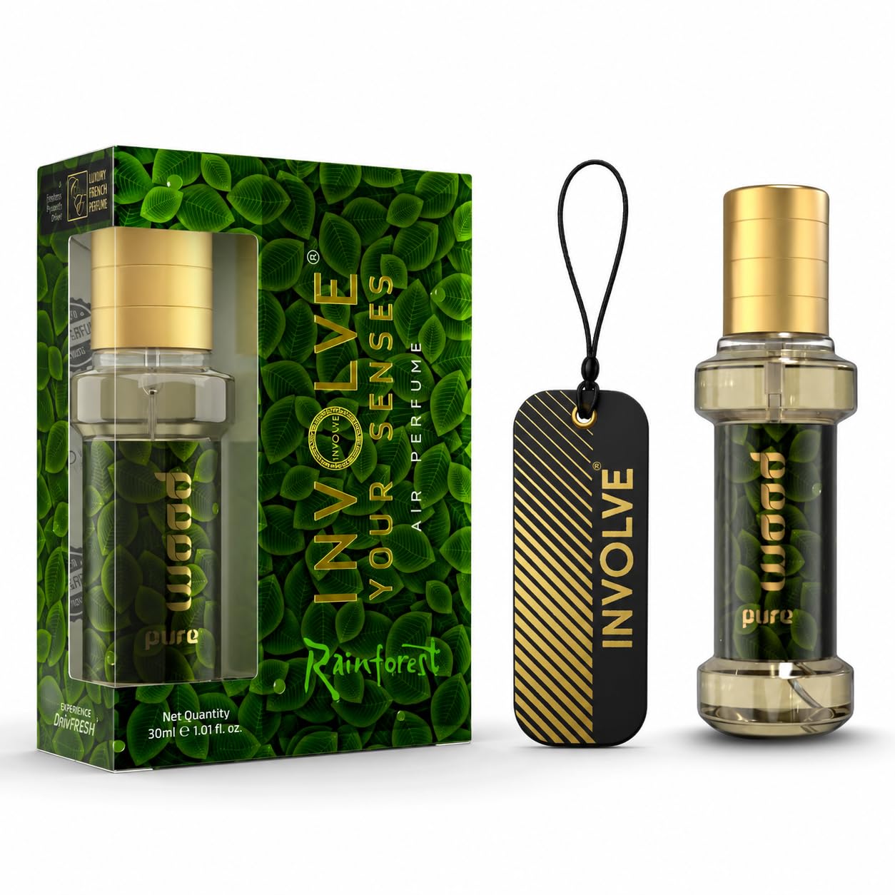 Involve Rainforest Pure Wood Car Air Perfume - IRF11-30 ml | Fine Fragrance Premium Spray Air Freshener | Car Accessories 2026| car perfume and fresheners | Car perfume-image-43