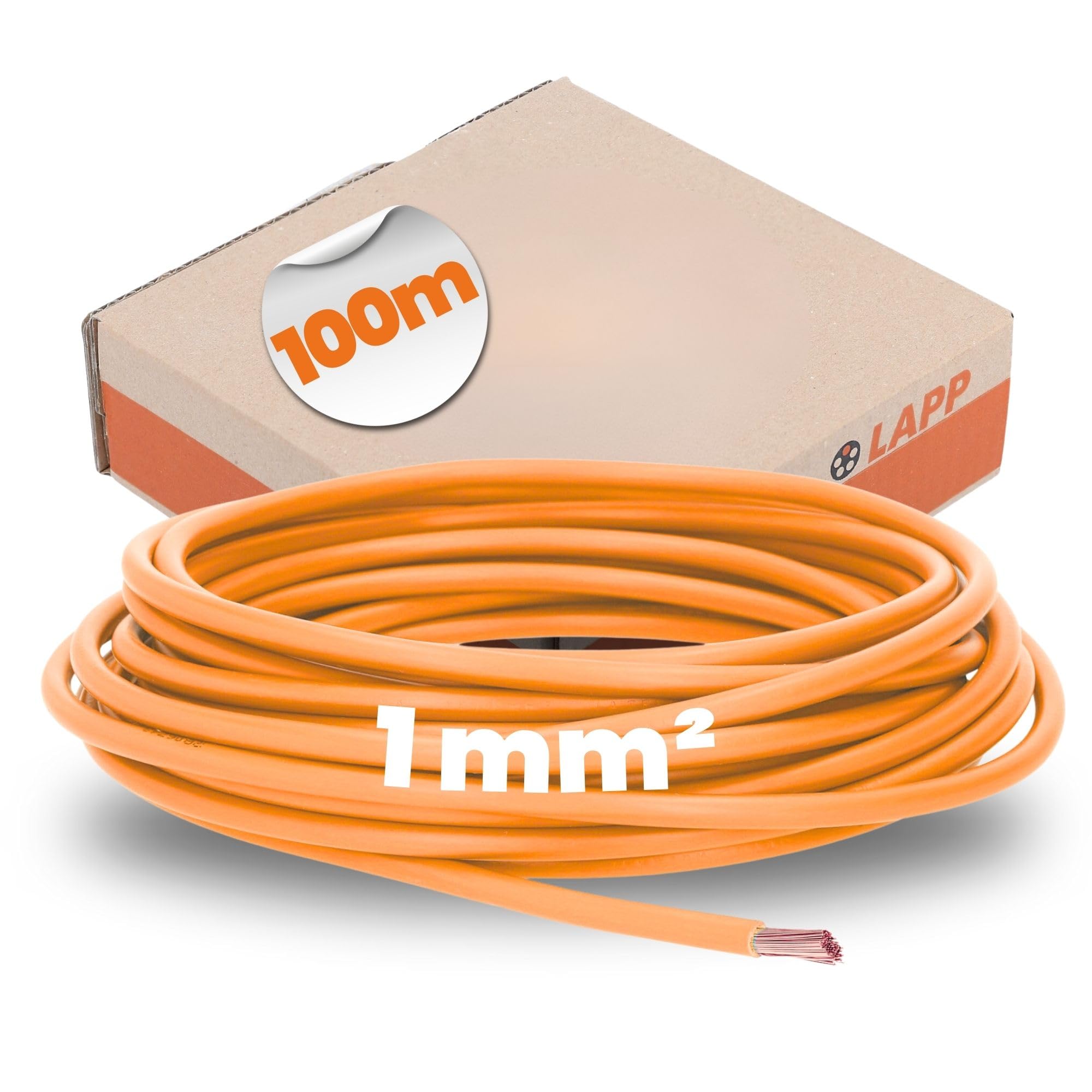 Lapp 4510093 - Cavo H05V-K 1 mm², Filo Singolo 100 m, Arancione