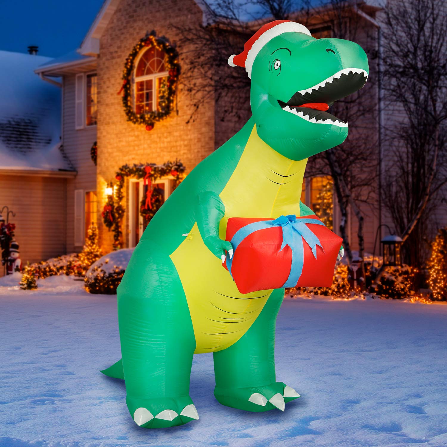 Buy HolidayanaChristmas Inflatables Large 8ft Tall T Rex Inflatable