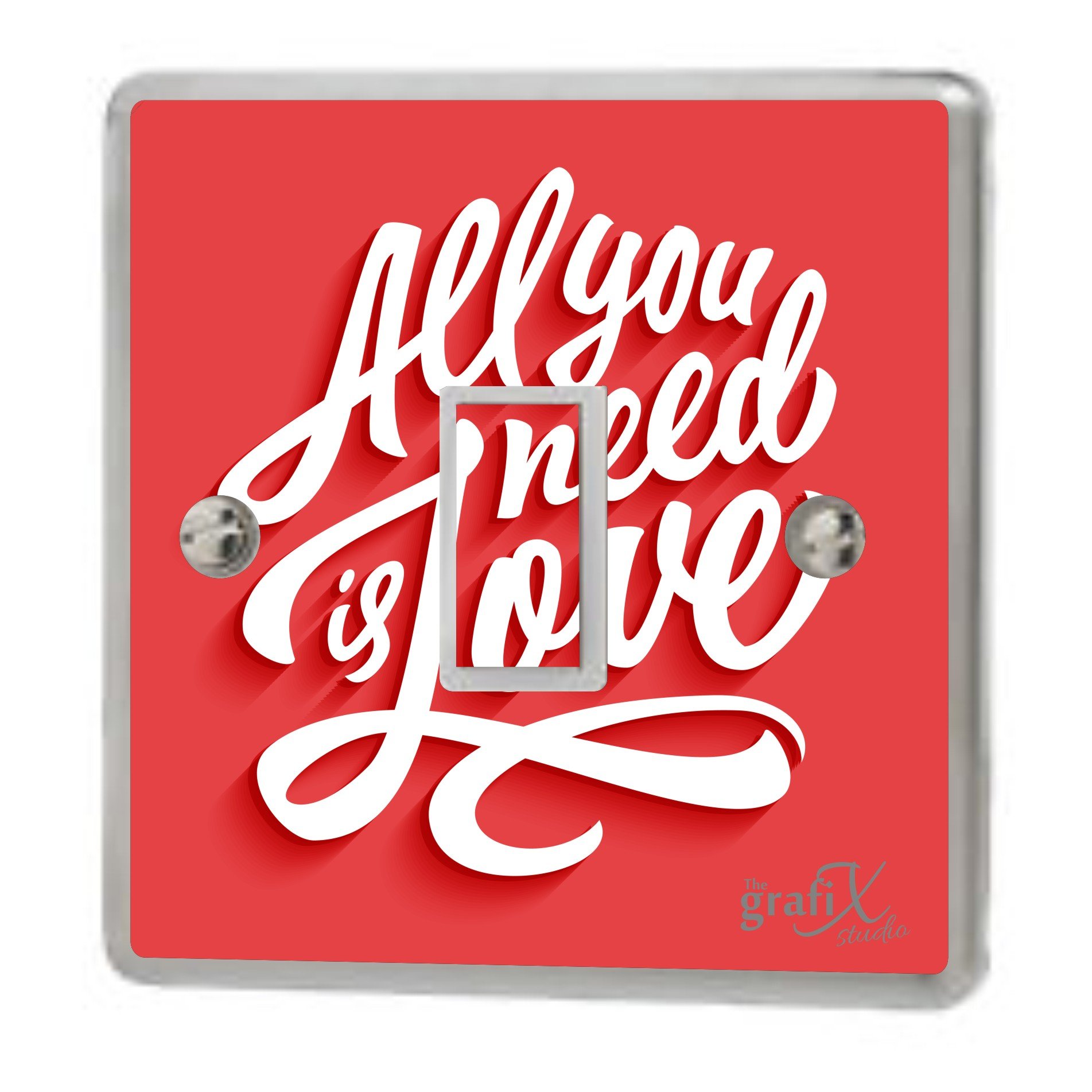 the grafix studio Quotes Romantic Love Light Switch Sticker Vinyl/Skin cover (design 2) sw86