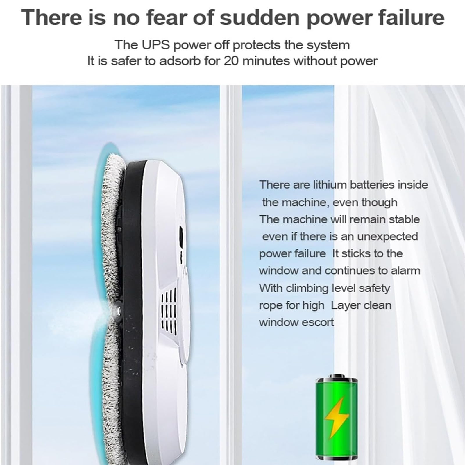 Amazon.co.jp: デュアルウォータースプレー付き窓掃除ロボット50ml水