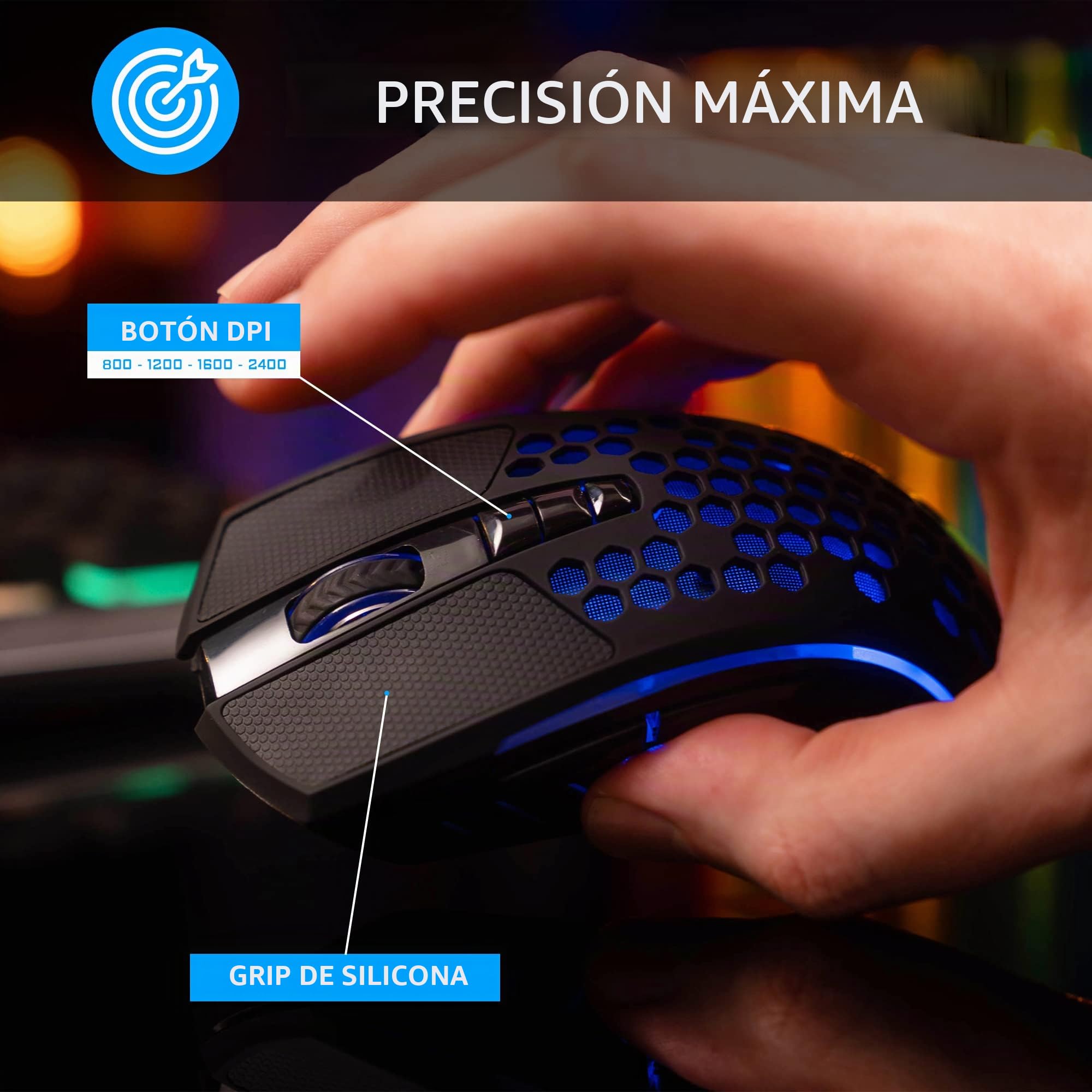 The G-Lab Combo Tungsten - Pack de Teclado y Ratón Gaming Inalámbricos Retroiluminados - Teclado Gaming Inalámbrico AZERTY + Ratón Inalámbrico 2400 dpi - Kit Teclado Ratón para PC PS4 PS5