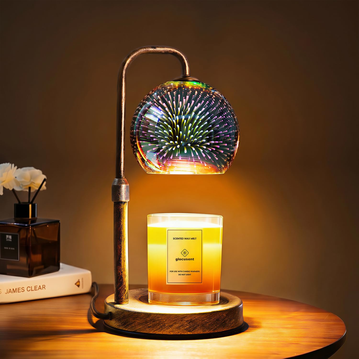 Amazon.com: Glocusent Candle Warmer Lamp with Timer, Dimmable