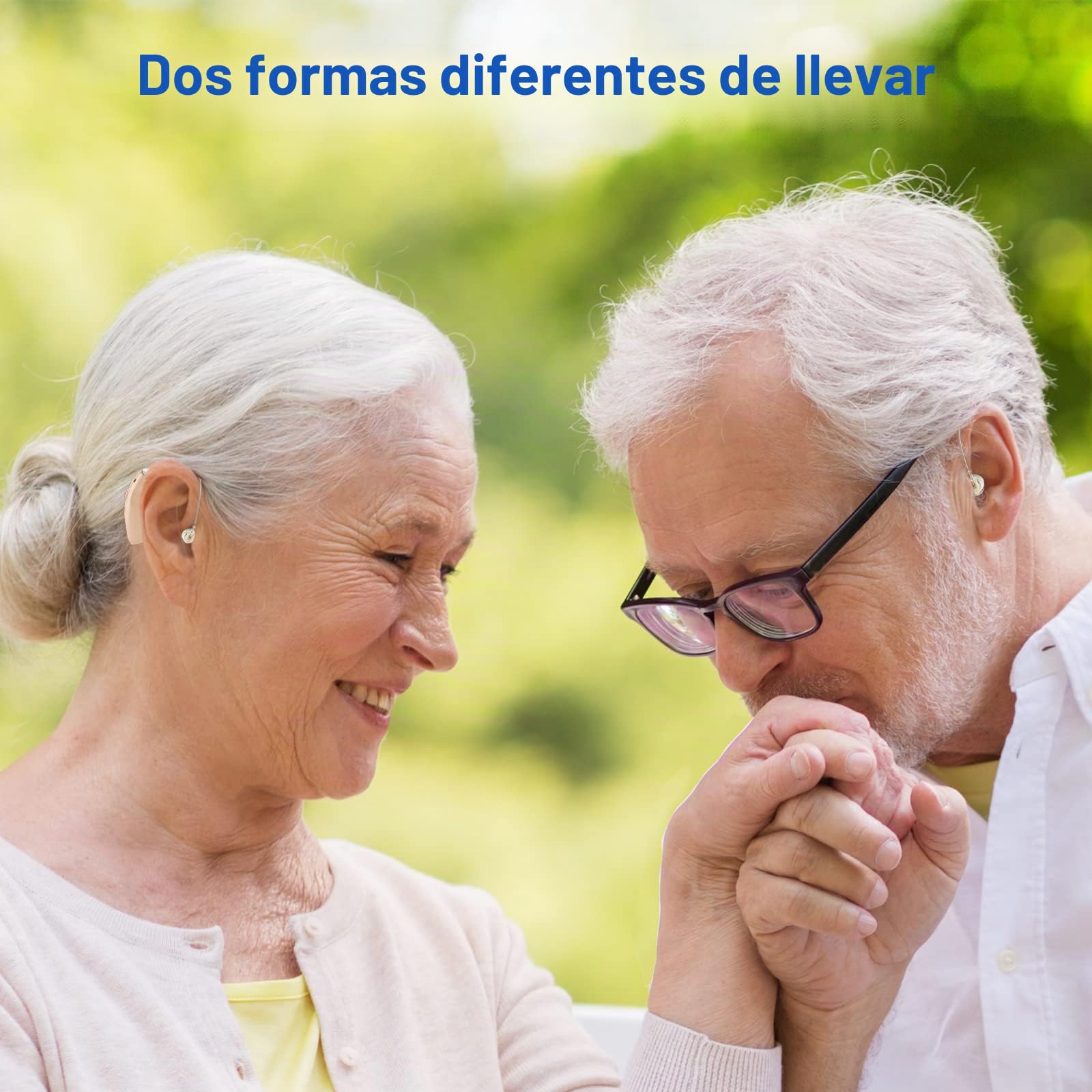Audífonos Auriculares de amplificación de sonido Captadores de sonido con batería recargable de larga duración