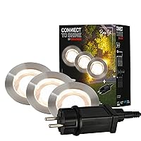 BRILONER - Sistema da giardino Connect to Shine 12V, set di 3 faretti da incasso a LED