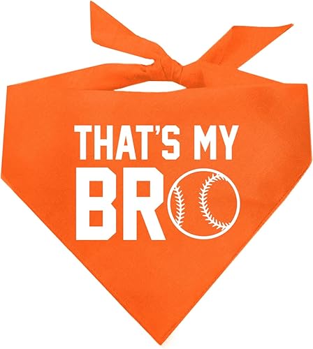 Miniatura 12 de That's My BroDog Bandana Triángulo ajustable 100% algodón Fabricado en Estados Unidos Béisbol Deportes El mayor fan Día del juego Real