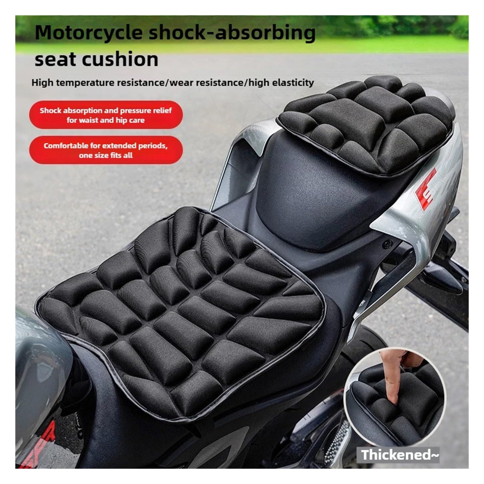 Coprisella Cuscino Del Sedile Moto Fodera Assorbente Traspirante