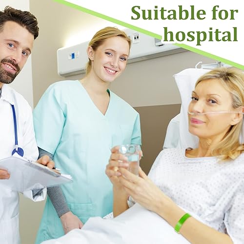 Miniatura 6 de Henoyso 600 pulseras de plástico para eventos, pulsera de vinilo de plástico para eventos, pulsera de identificación de plástico para conciertos,