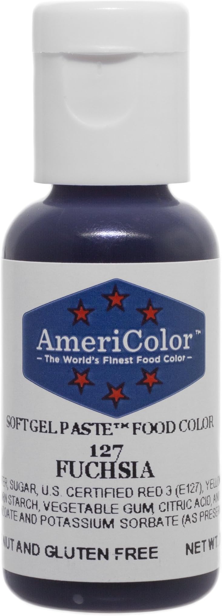 Soft Gel Paste Food Color, .75-Ounce, Fuchsia Pink