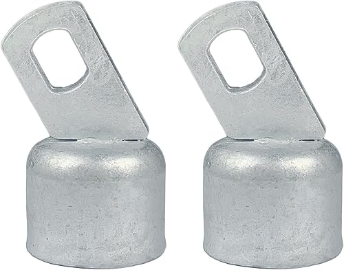 Paquete de 2 Extremo superior del riel de la cerca de enlace de cadena de 1-58 pulgadas, extremo superior del riel superior de acero galvanizado. disponible en Yaxa Colombia