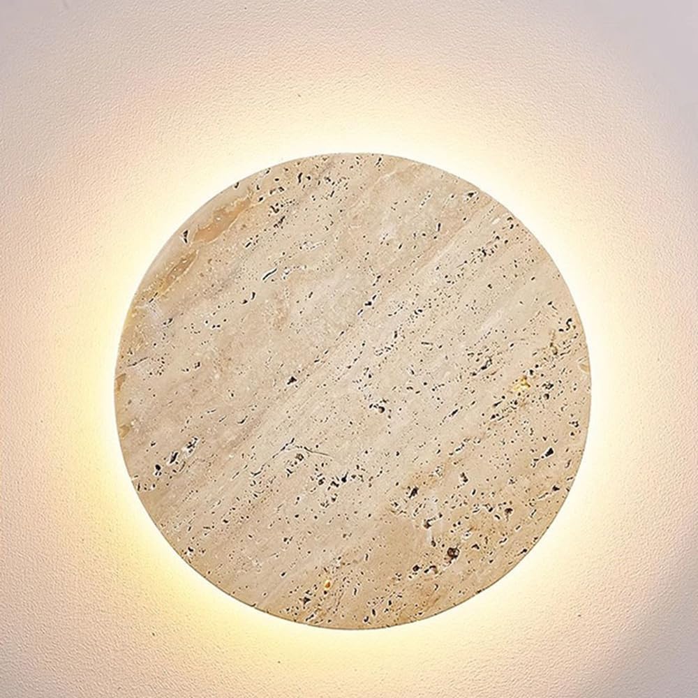 HYJAUSXB Wall Lamps Sconces Light Fixtures Outdoor IP65 Waterproof Lamp Natural Yellow Cave Stone Mount Warm 3000K Sconce Patio Garden Deck Enclosure Lighting-Small(Small)