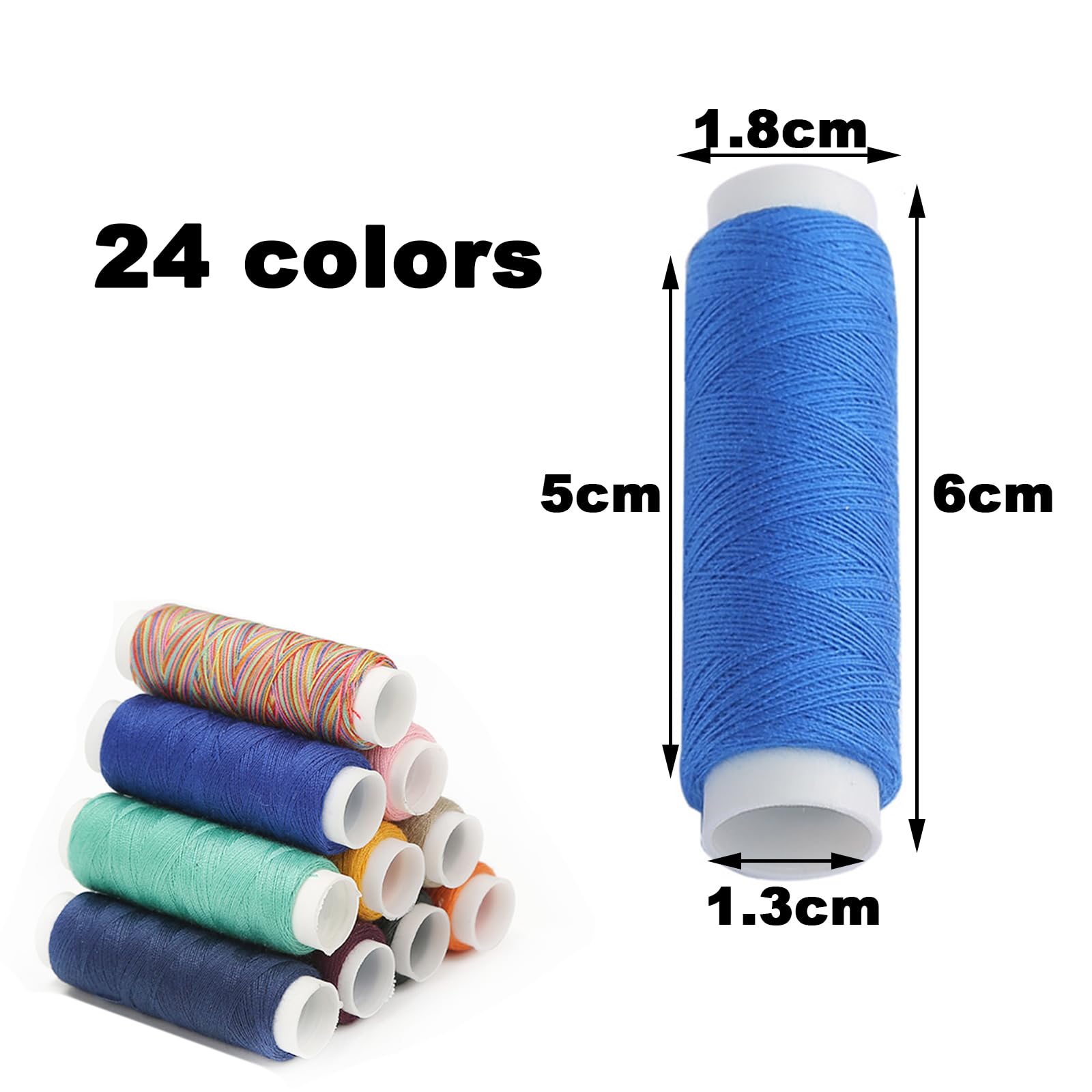 Lot De 12 Fils Colorés Pour Machine À Coudre À La Main, Bobines De Fil