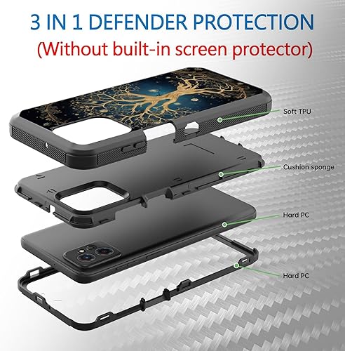 Miniatura 2 de Funda para Moto G Power 5G 2023, a prueba de golpes, 3 capas, protección de cuerpo completo, resistente, de alto impacto, para Motorola Moto G Power