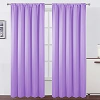 Vista 96 de LEMOMO Cortinas opacas de 42 x 84 pulgadas, juego de 2 paneles de cortinas con aislamiento térmico para oscurecer la habitación, cortinas