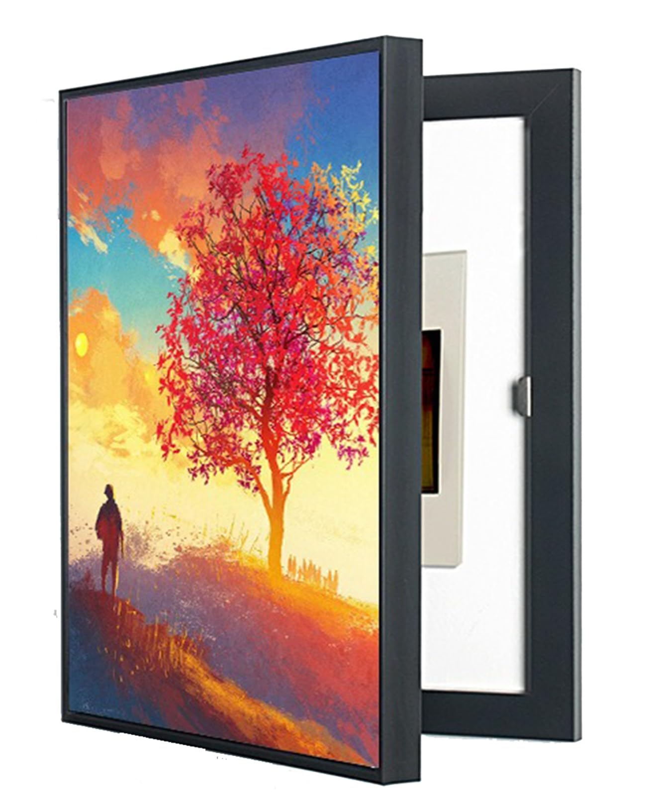 Cuadro Electrico Tapa Caja Decorativos Modernos Caja Medidor Interior Decorativo Cubrecontador Cubierta Panel Electrico Caja De Distribucion Tapa Decorativa A,40 * 50cm