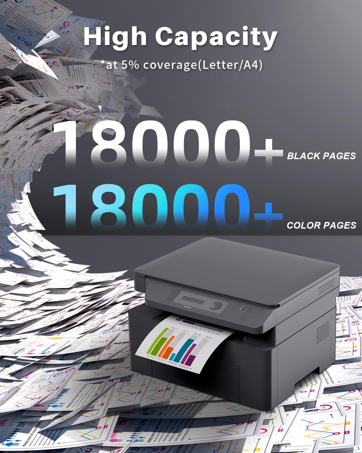 INK4U Tambour DR243CL Compatible pour Brother DCP-L3550CDW DCP-L3510CDW MFC-L3770CD HL-L3230CDW HL-L3270CDW MFC-L3750CDW MFC-L3730CDN (4pack)