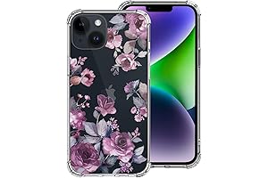 Slim Thin Anti-Scratch Lapac iPhone 14+ Case in Dark Purple and Rose