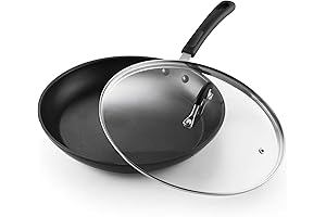 Cook N Home Professional Hard Anodized Fry Pan with Lid - 12 Inches