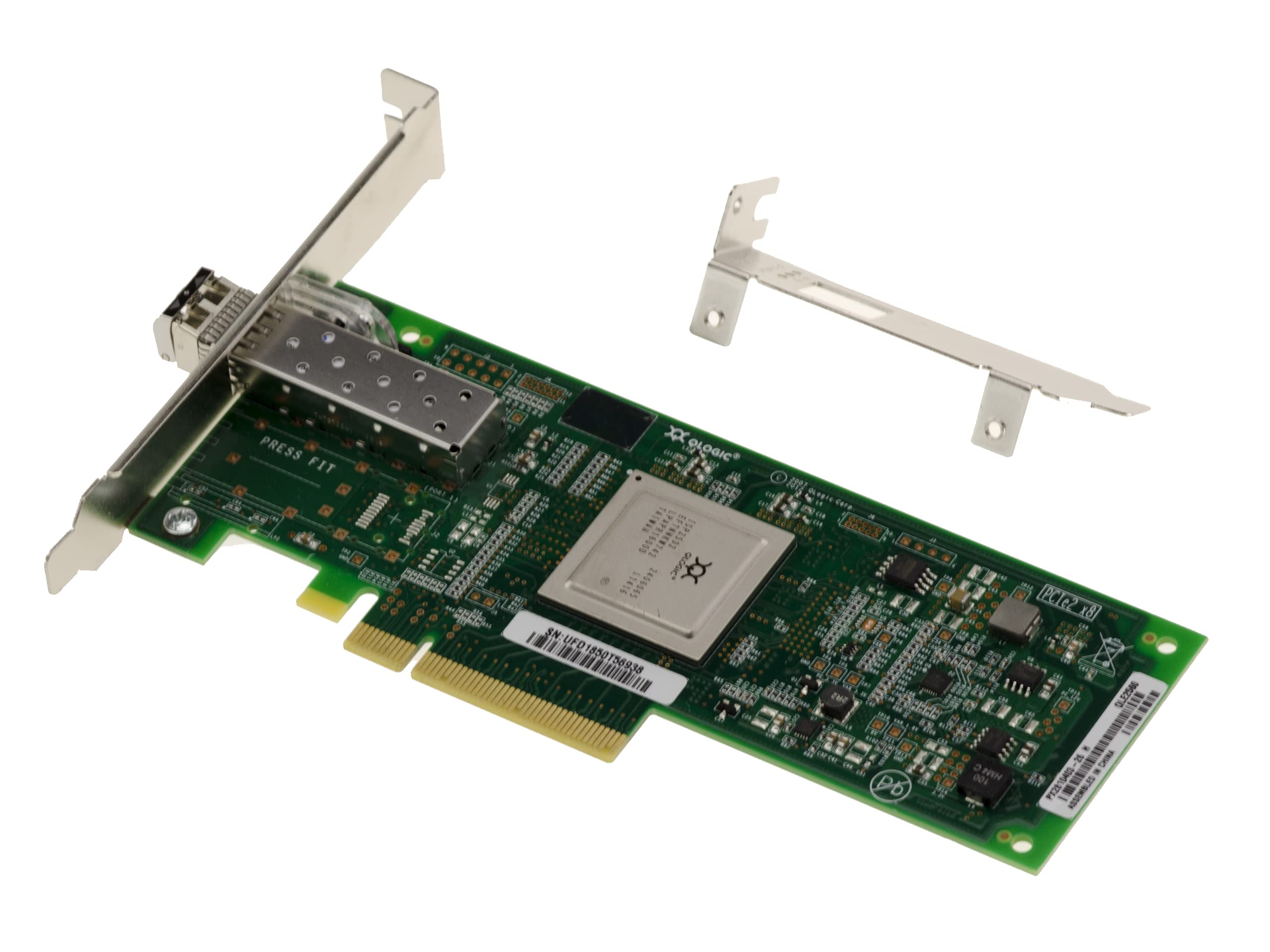 KALEA-INFORMATIQUE Scheda controller PCIe QLOGIC QLE2560 8G Fibra SFP+ LAN con modulo 850nm SFP+ LC MMF in dotazione