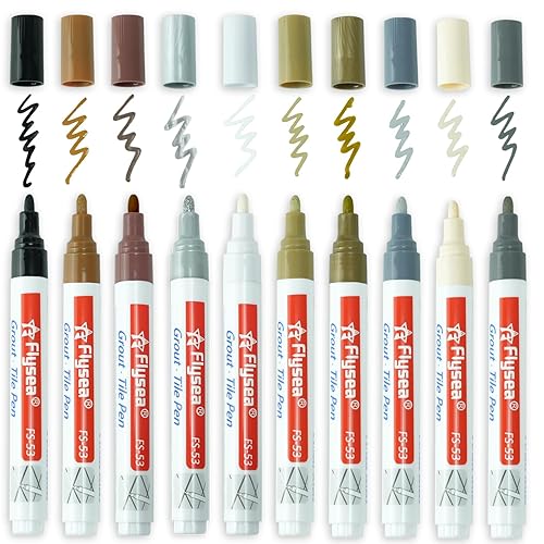 10 marcadores coloridos de 10 colores para reparación de huecos, para azulejos, piso, pared, baño, cocina, herramientas de reparación (multicolor,