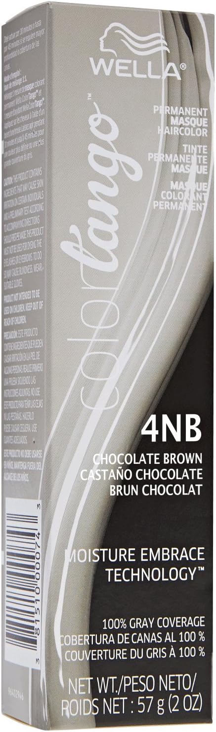 Wella Chocolate Brown Permanent Masque Hair Color 4NB Chocolate Brown