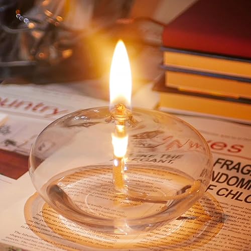 Miniatura 5 de 5 piezas de soporte de tubo de vidrio de repuesto de mechas de algodón con soporte de tubo de vidrio y embudo de lubricación para lámpara de aceite