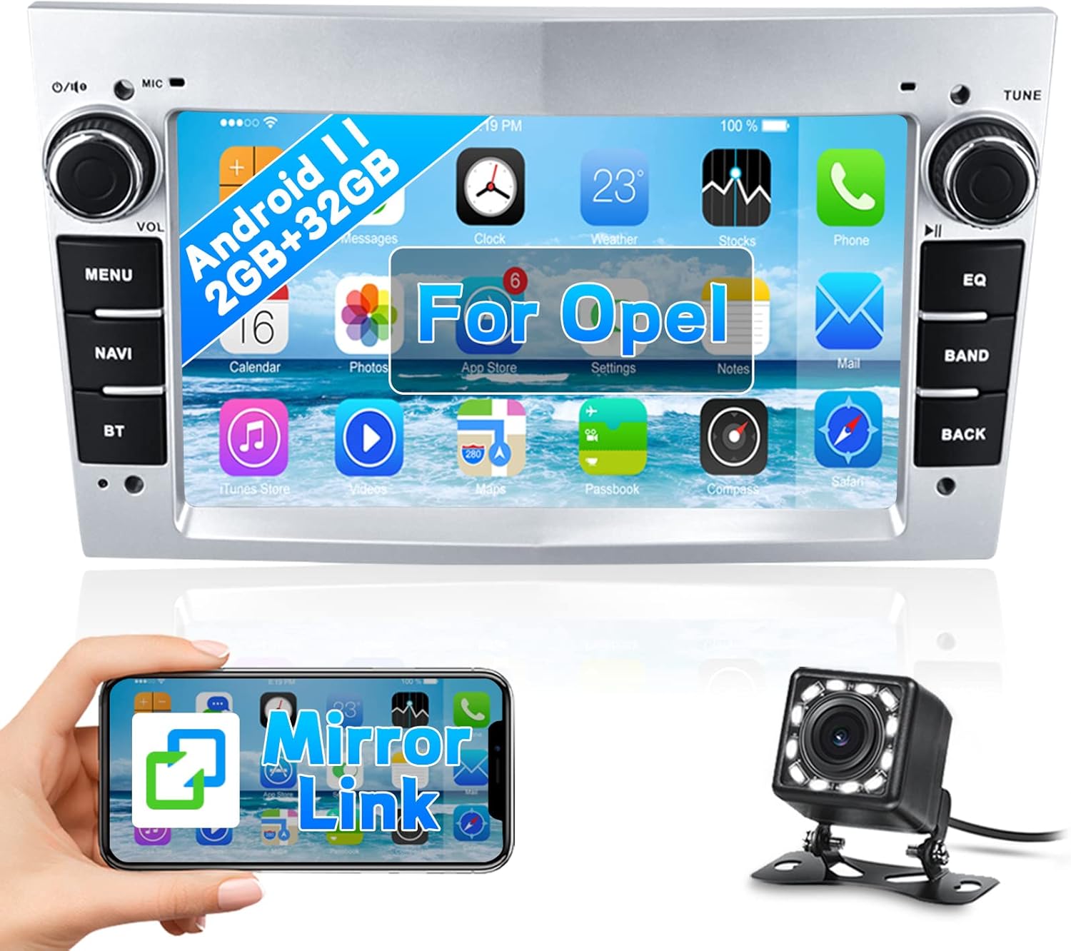 Autoradio Mit Navi Für Opel Signum 2003 Hikity 2G 32G Android 11 Autoradio mit Navi für Opel Astra Antara