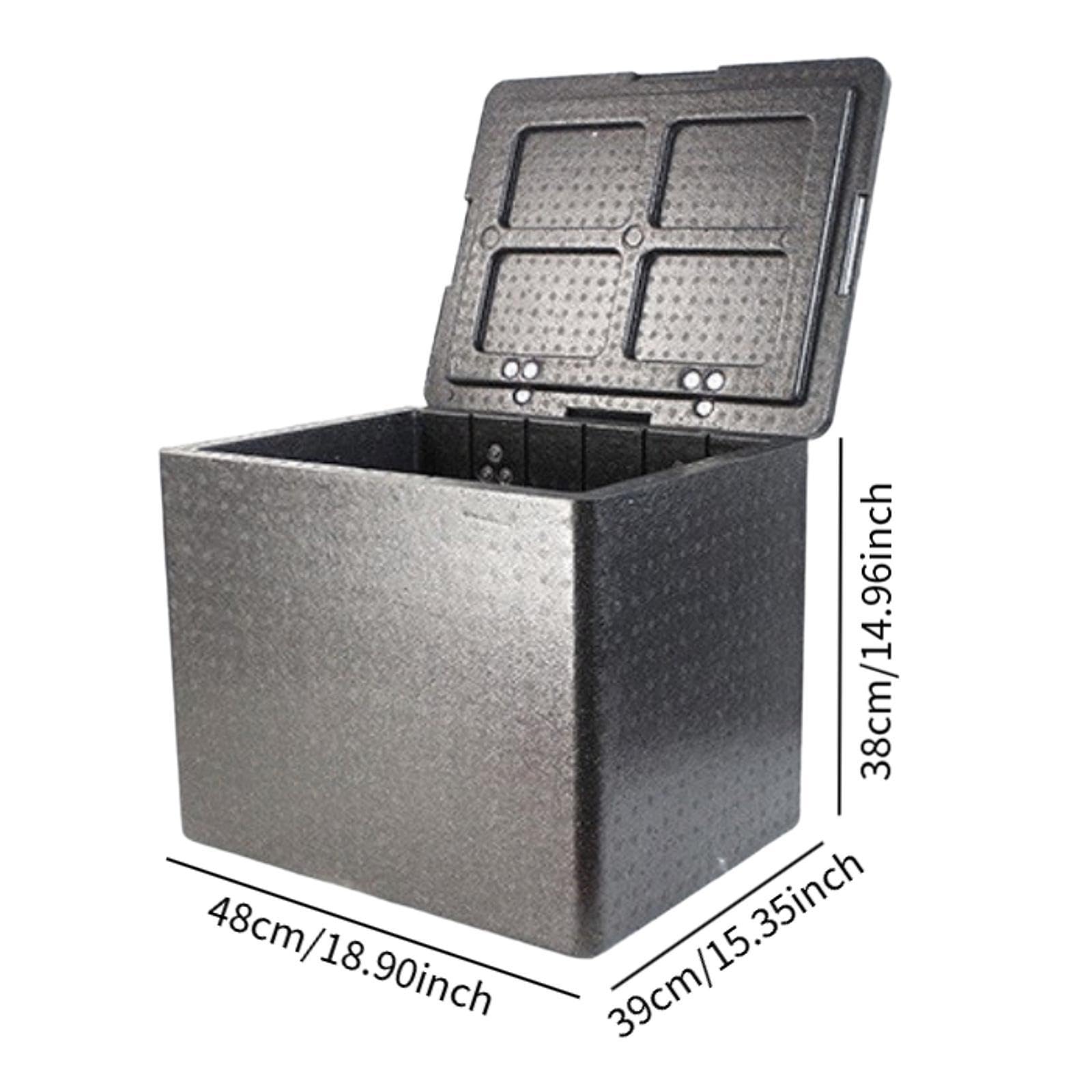 Caja Reutilizable de Espuma Aislante para Envíos de Alimentos, 43 L