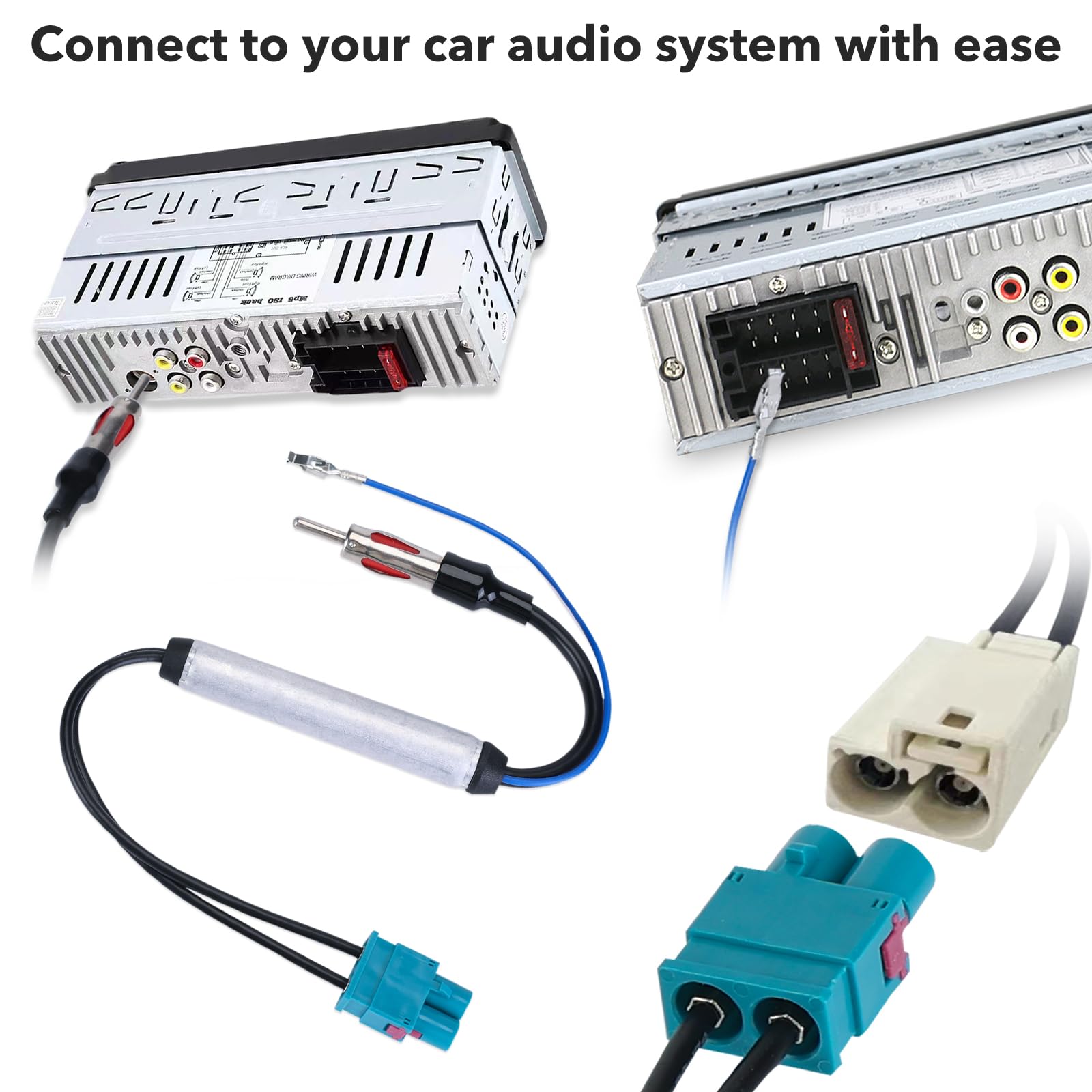 Kit Montaggio Autoradio Per Opel - Mascherina 1 DIN, Cavo ISO, Adattatore Antenna - Foto 3