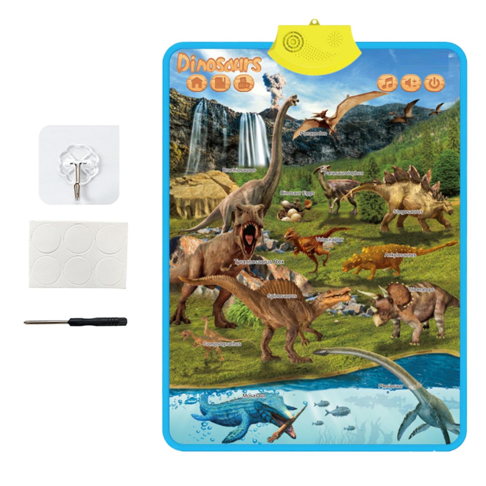 Electronic Alphabet Wall Chart – Interactive Learning Poster, Sound-Based Letter Guide | Musical Speech Education Toy, Talking Alphabet Chart for for Nursery Learning Wall, Kids’ Playroom
