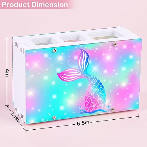 Miniatura 6 de Soporte para cepillos de dientes para niños para baño, organizador de accesorios, 3 ranuras para cepillos de dientes y pasta de dientes, soporte