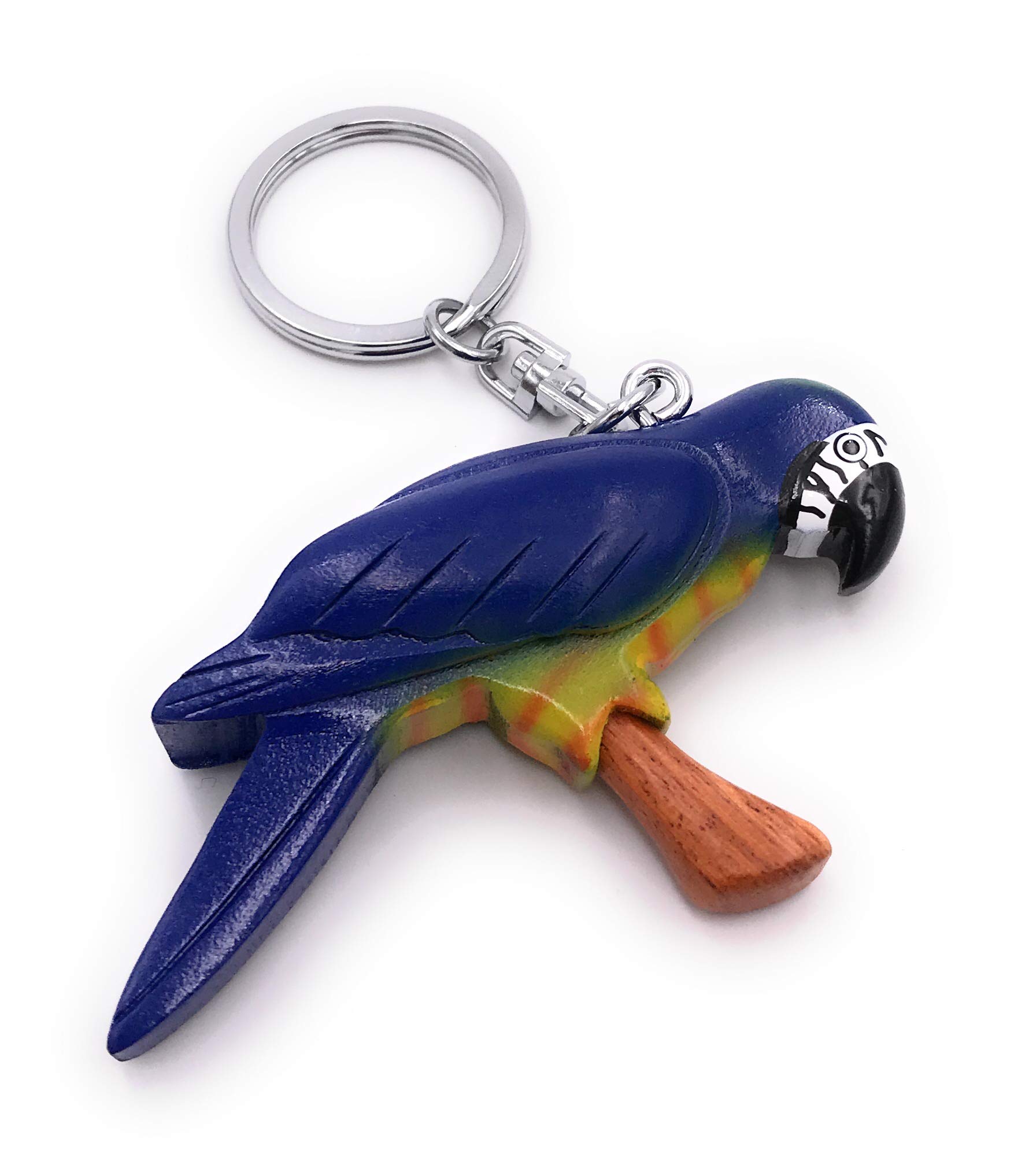 Onwomania Portachiavi In Legno A Forma Di Anatra | Originale Fatto A Mano | Ciondolo Uccello Acquatico