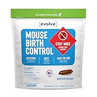 Vista 10 de Evolve Mouse - Salchichas de cebo blando anticonceptivo – 1.5 libras Control de población de ratón basado en la ciencia Gestión de población