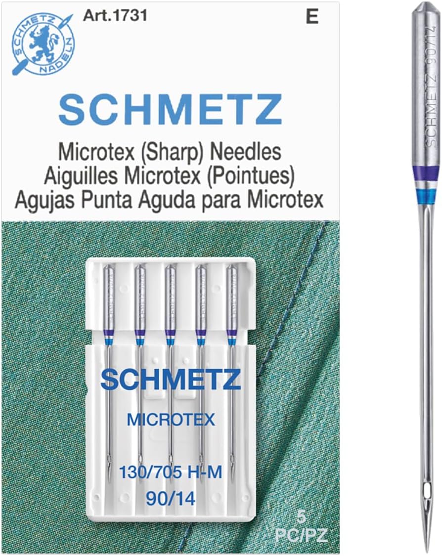 SCHMETZ Microtex Sharp Sewing Machine Needles - Quilting & Topstitching Supplies, Size 90/14, Box of 100 - Image 4