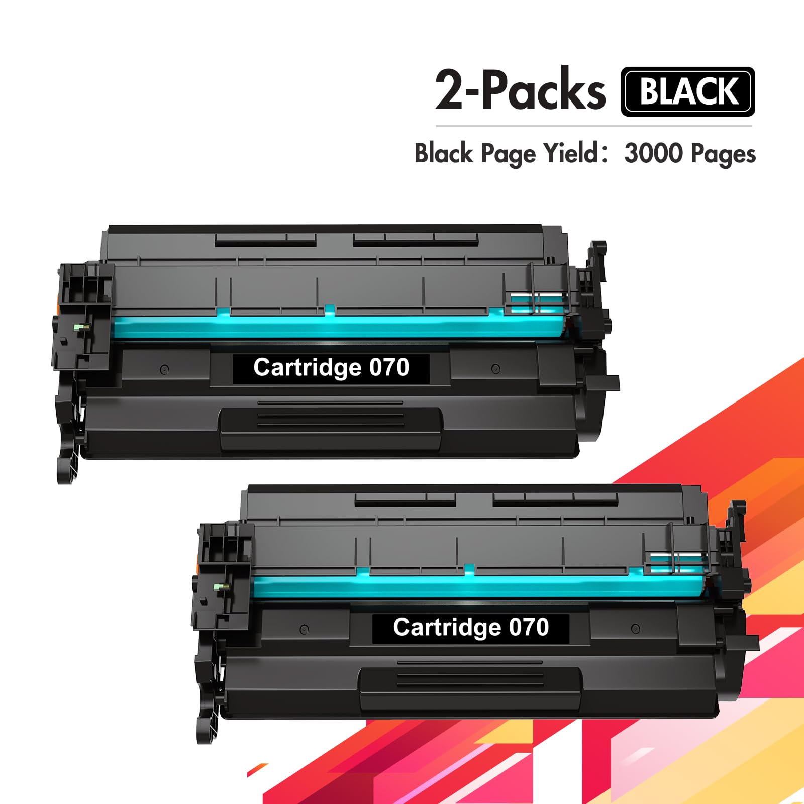 ASEKER CRG-070H トナーカートリッジ 2パック ASEKER 070H CRG070H CRG-070H 070 H Toner Cartridge Black