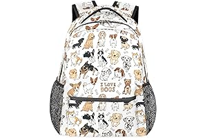 Cute Doodle Puppy Dog School Backpack