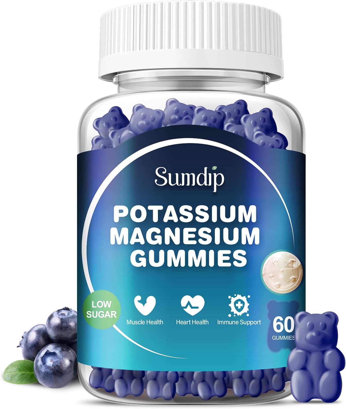 Potassium Magnesium Supplement Gummies High Absorption