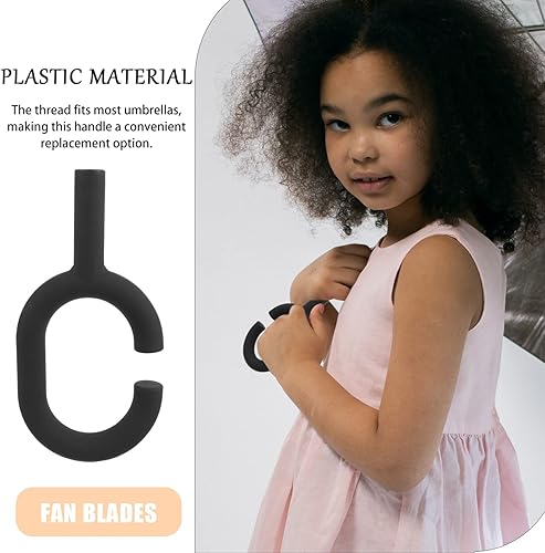 Miniatura 8 de GANAZONO Mango de paraguas de repuesto en forma de C, mango de paraguas plegable de plástico para paraguas, piezas reemplazables