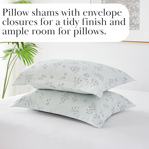 Miniatura 33 de Southshore Fine Living, Inc. Enchantment Collection - Juego de edredón de gran tamaño tamaño individual alternativo para todas las estaciones, Azul