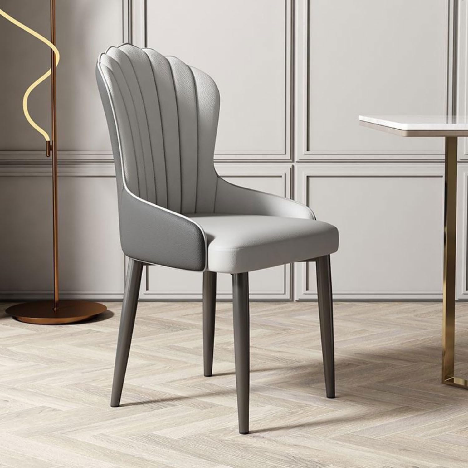 Chaise de cuisine rembourrage épais grand confort avec dossier haut ergonomique
