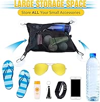 Vista 8 de Bolsa de malla para tabla de remo de pie, tabla de surf, kayak, negro, talla única