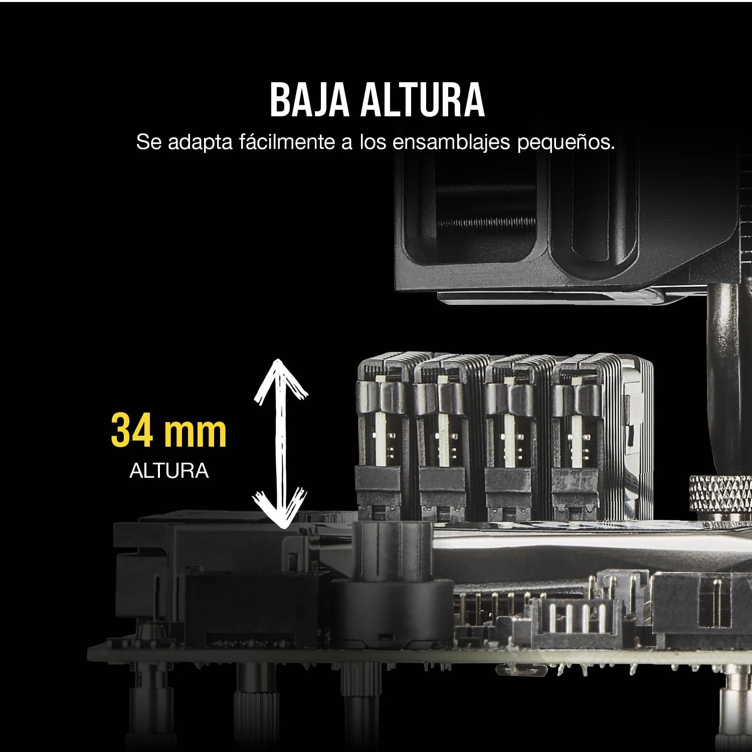 CORSAIR Vengeance LPX DDR4 RAM 16GB (2x8GB) hasta 3200MHz CL16-18-18-36 1.35V Intel AMD Memoria de Ordenador de Sobremesa - Negro (CMK16GX4M2B3200C16)