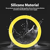 Vista 2 de Sello de válvula de descarga para Kohler, kit de repuesto de tanque de inodoro de material de silicona mejorado de 2 unidades, kit de junta