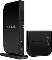 Vista 1 de Nyrius Aries Home - Transmisor y receptor inalámbrico digital HDMI para transmisión de video HD 1080p, caja de cable, satélite, bluray, DVD, PS3