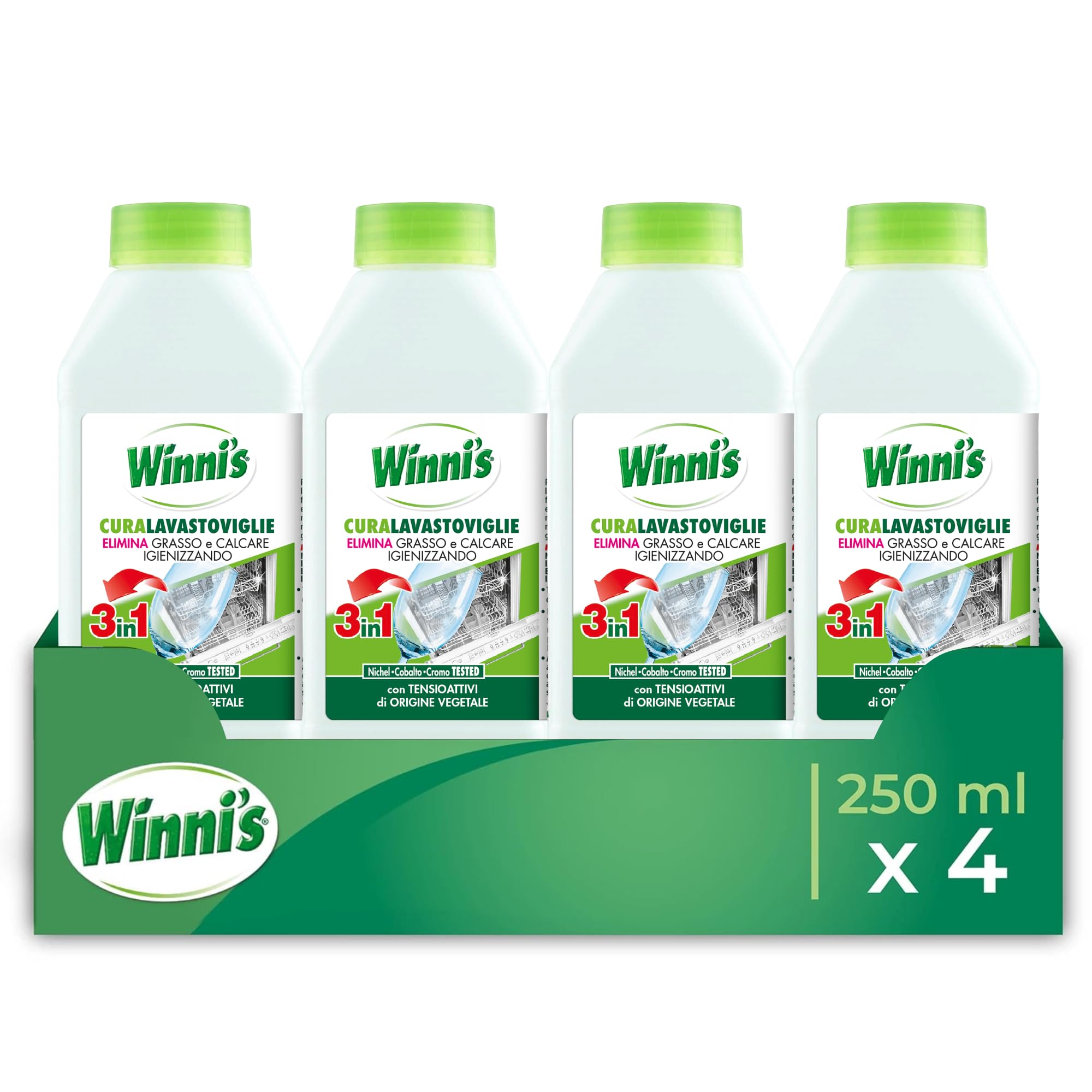 Winni's Cura Lavastoviglie, 250 ml x 4