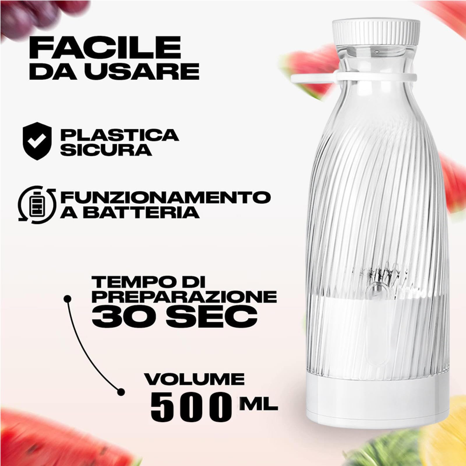 ミニスムージー ホワイト 500ml ミニスムージー ホワイト 500ml Amazon