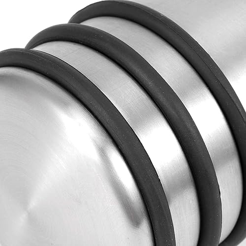 Miniatura 3 de Tope de puerta de acero inoxidable, resistente y elegante tope de puerta con goma protectora, cuña de puerta antideslizante para el hogar, oficina,