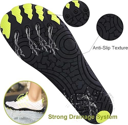 Miniatura 5 de Zapatos de agua para hombre y mujer, zapatos de playa descalzos de verano, zapatos de natación, calcetines acuáticos, ligeros, transpirables, de